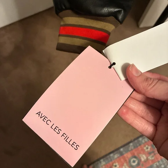 Avec Les Filles Brown and Black Bomber Jacket - Picture 5 of 5